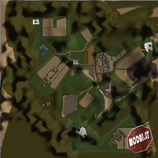 PDA Map for Simtractor Farm V2 fixed zoom