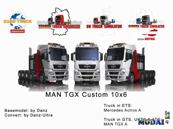 MAN TGX Custom 10x6 for ETS-GTS-UKTS-ATS