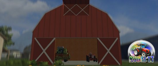 american style red barn