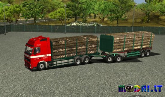 Volvo FH12 forest combo