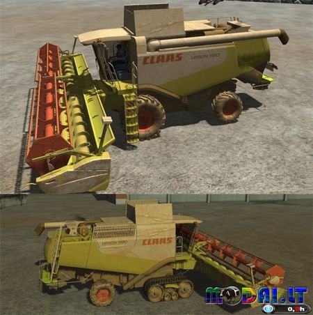 CLAAS Lexion 580 Pack v2.1 Fixed