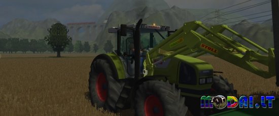 Claas Ares 826 mit Frontlader