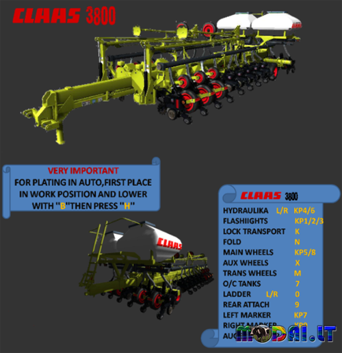 CLAAS 3800 Seeder