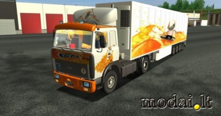 MAZ 219 Truck + trailer
