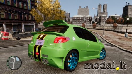 Peugeot 206 with lots of features by extrememodder