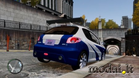 Peugeot 206 with lots of features by extrememodder