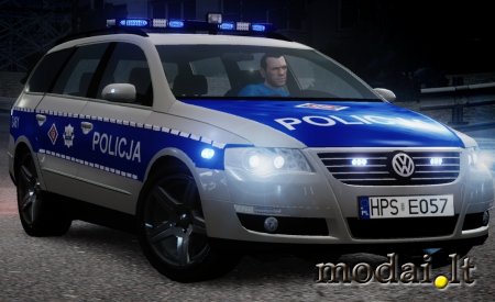 Volkswagen Passat Police with Simon1790 Skins Pack