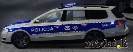 Volkswagen Passat Police with Simon1790 Skins Pack