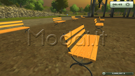 Placeable Park Bench  v 1 [mp]