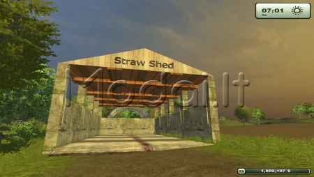 Placeable Straw Shed  v 2 [mp]