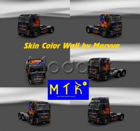 SKIN VOLVO FH16 COLOR WALL