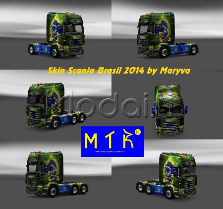 SKIN SCANIA BRASIL COPA 2014