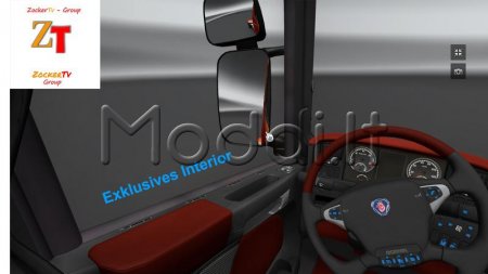 SCANIA RED LEATHER INTERIOR