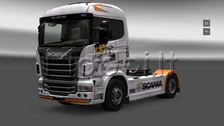 Scania R 2009 white skin