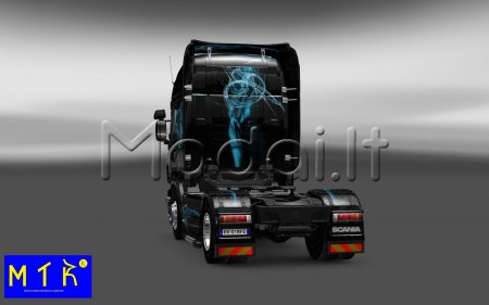 SKIN SCANIA BLACK SMOKE