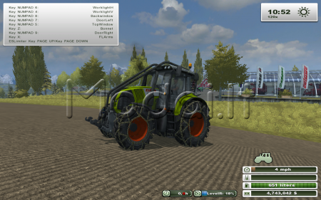 Claas Axion 850 Forest Mod