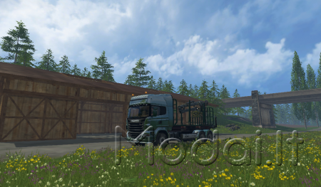 Scania 730 forest V1 + trailer