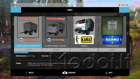 IFA W50 TIERTRANSPORT PACK