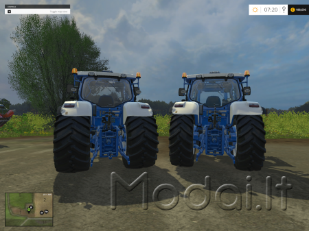 NEW HOLLAND COLORED WITH FRONT LOADER
