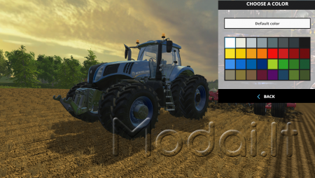 T8 NEW HOLLAND TRACTOR WITH ROW CROP DUALS