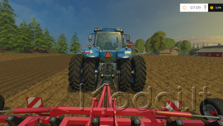 T8 NEW HOLLAND TRACTOR WITH ROW CROP DUALS