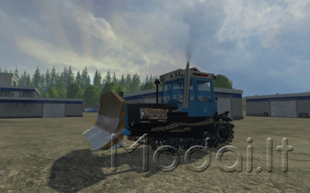 Blue HTZ 181 tractor + front loader