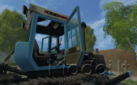Blue HTZ 181 tractor + front loader