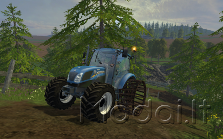 New Holland T4.75 With Iron Wheels