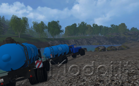 Magirus truck and water tanks