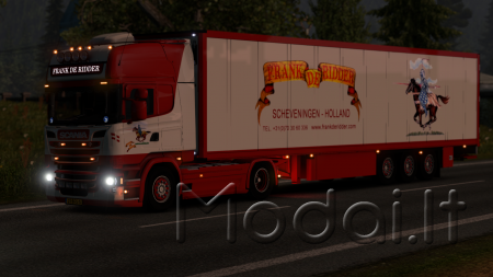 Scania Frank De Ridder with Schmitz trailer