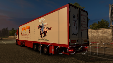 Scania Frank De Ridder with Schmitz trailer