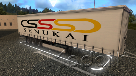 Ets2 trailer skin "Senukai" by Aurimasxt