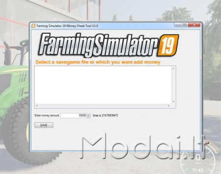 Farming Simulator 19 – Money Cheat Tool V1.0
